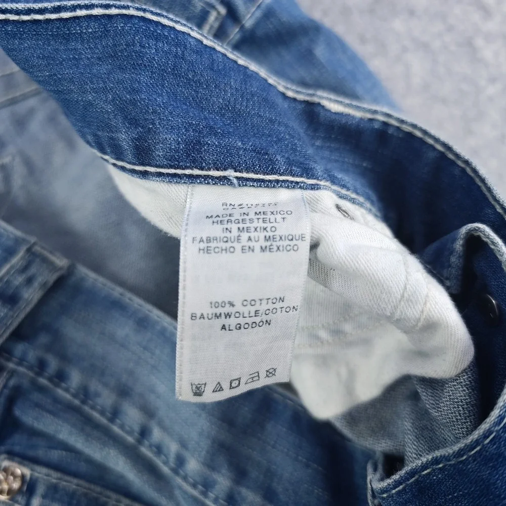 True Religion Jeans Mens 46 Blue Denim Skinny 46x33 Light‎ Wash 100% Cotton